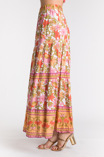 Bohemian Floral Maxi Skirt