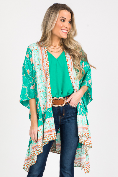 Bodysuit Blouse, Kelly Green