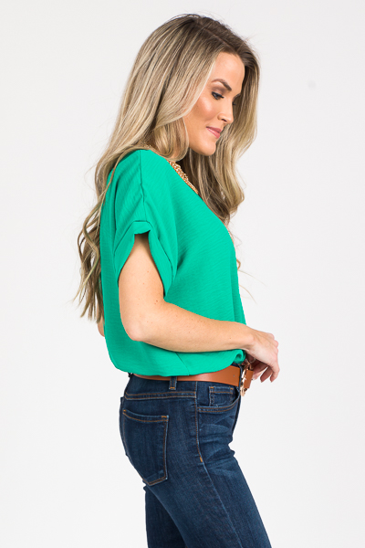 Bodysuit Blouse, Kelly Green