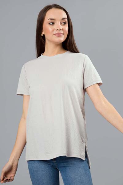 Nelly Basic Tee, Silver