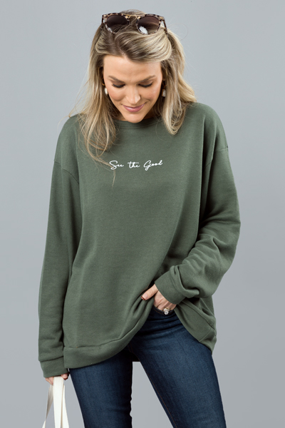 See The Good Sweatshirt, Olive