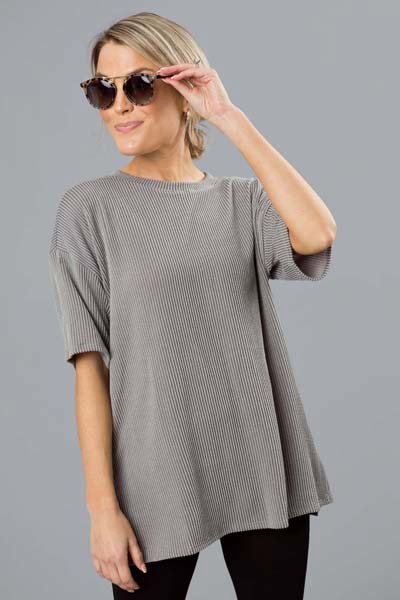 Ribbed Essence Textured Tee