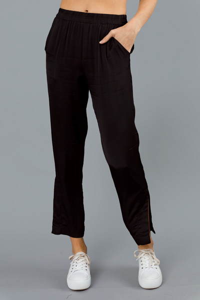 Easy Silky Pants, Black