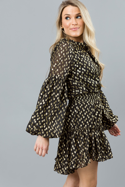 Spot Light Gold Specks Dress