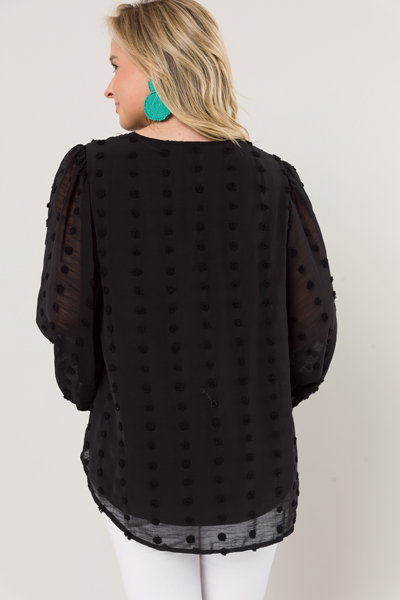 Black Swiss Blouse