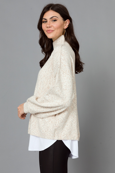 Cozy Specks Sweater, Oatmeal