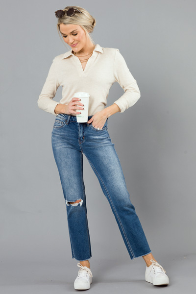 Carlene Straight Jeans, Medium