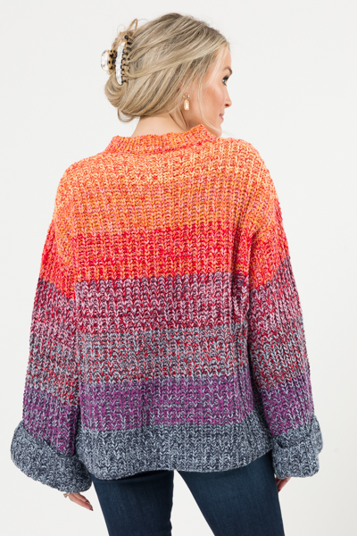 Rainbow Cuff Sweater