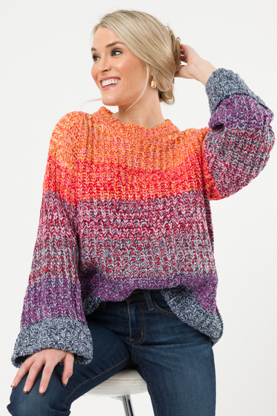 Rainbow Cuff Sweater