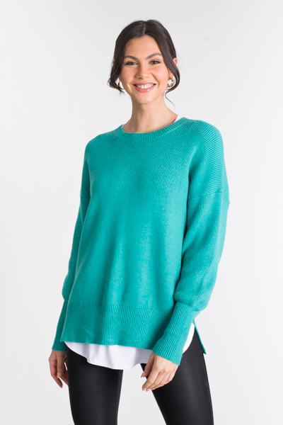 Arya Solid Sweater, Green