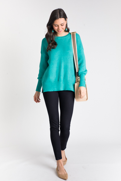 Arya Solid Sweater, Green