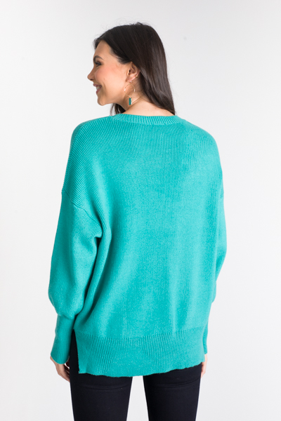 Arya Solid Sweater, Green