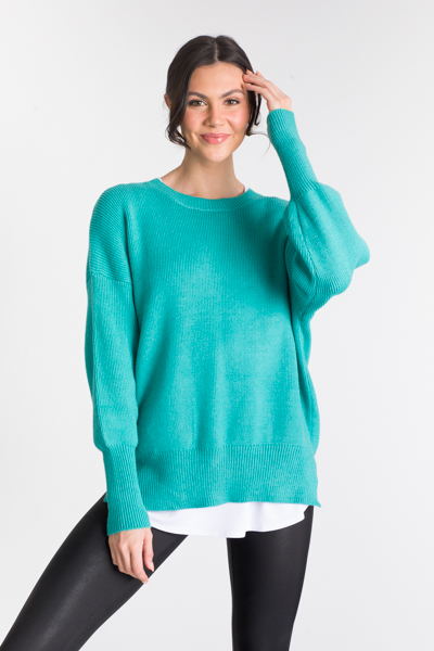 Arya Solid Sweater, Green