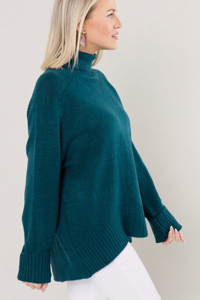 Britt Sweater, Peacock Blue - 3/4 & Long Sleeve - Tops - The Blue Door ...