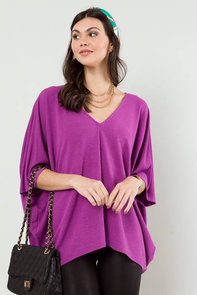 Go With The Flow Top, Violet
