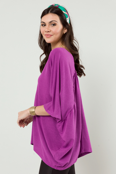 Go With The Flow Top, Violet