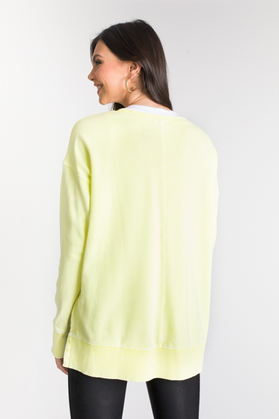 Tunic Sweatshirt, Neon Yellow