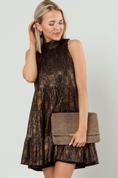 Copper Snake Tiered Frock