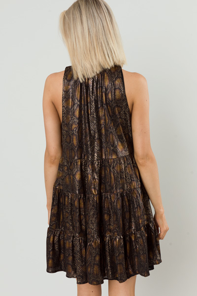 Copper Snake Tiered Frock