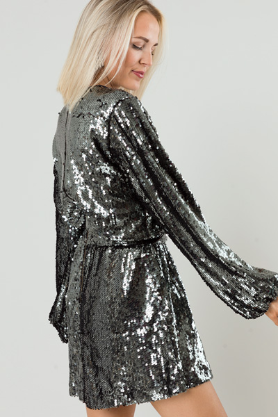 Chrome Sequins Dress