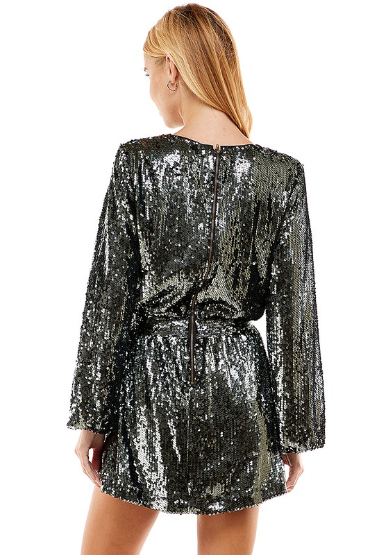 Chrome Sequins Dress