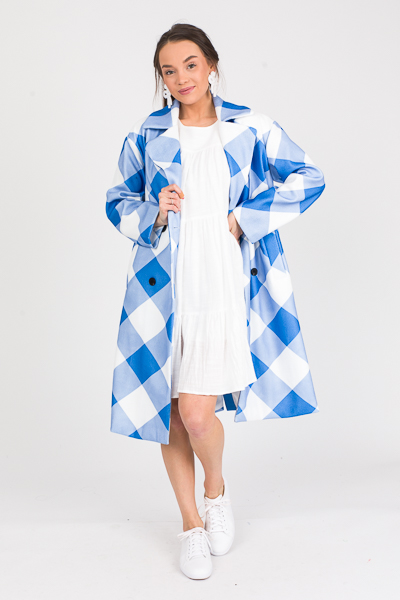 Oversized Checks Coat