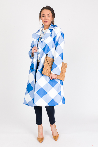 Oversized Checks Coat