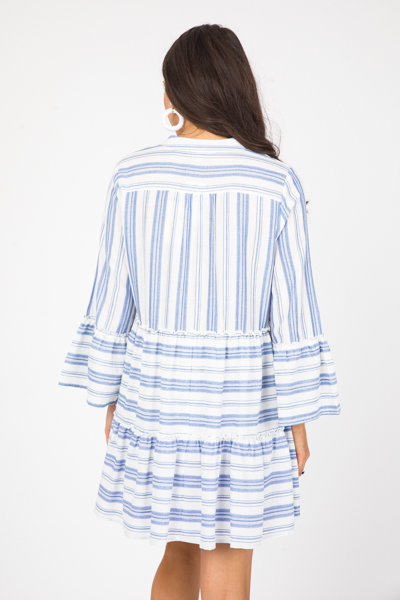 Classic Stripes Dress, Blue