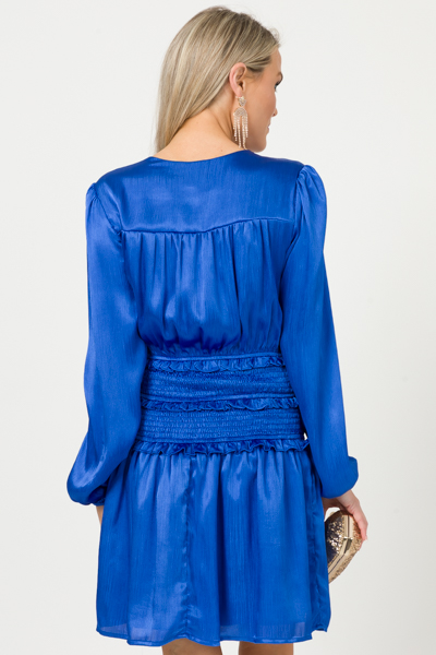 Crash My Party Dress, Cobalt