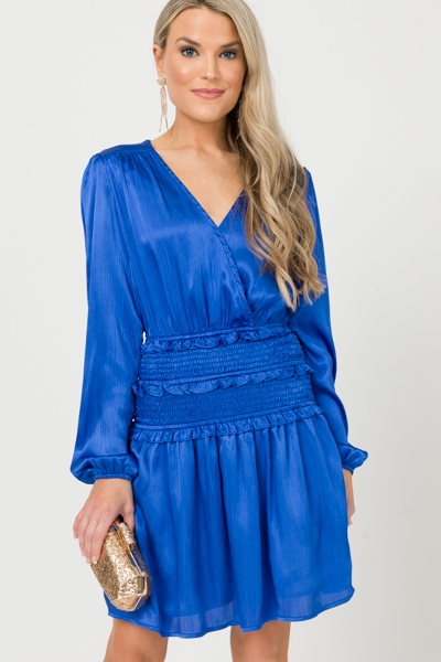 Crash My Party Dress, Cobalt