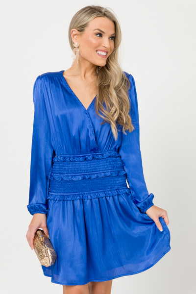 Crash My Party Dress, Cobalt