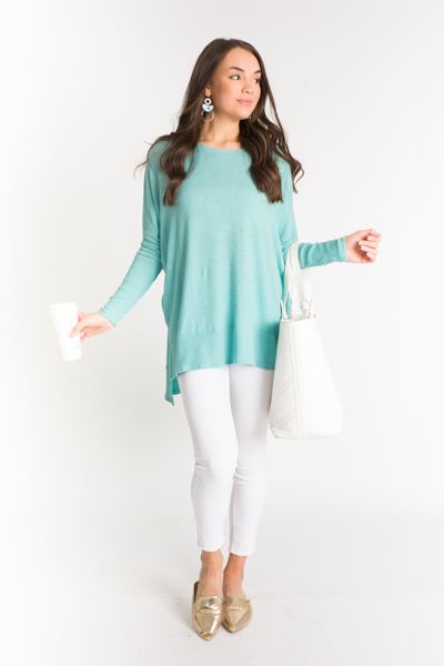 Shannon Soft Tunic, Aqua