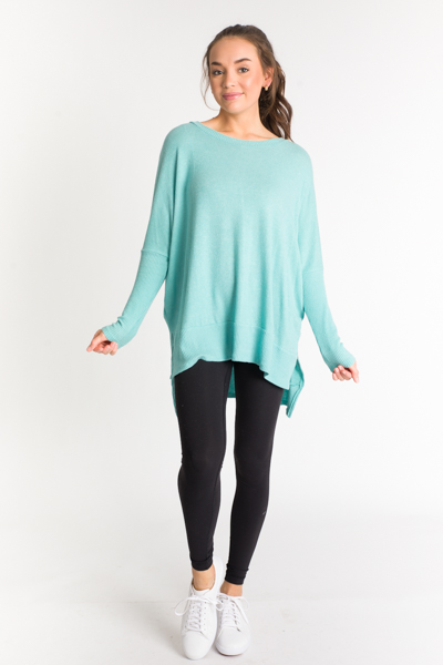 Shannon Soft Tunic, Aqua