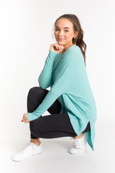 Shannon Soft Tunic, Aqua