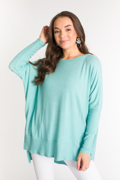 Shannon Soft Tunic, Aqua