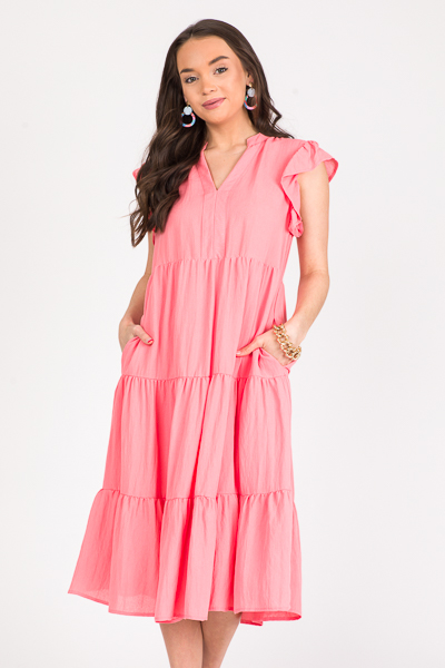 Mid Way Dress, Peach