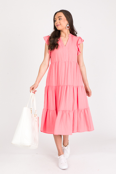 Mid Way Dress, Peach