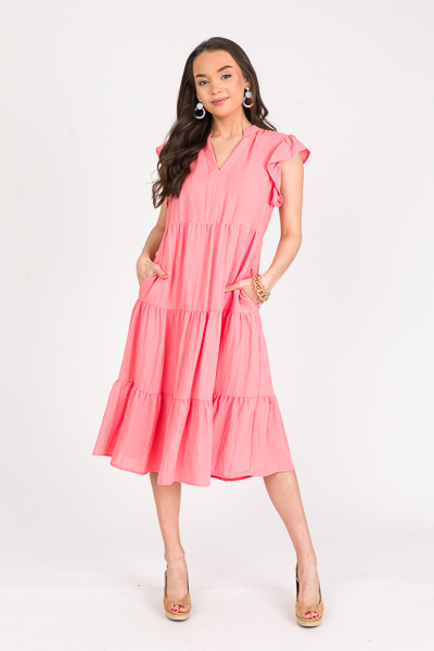 Mid Way Dress, Peach