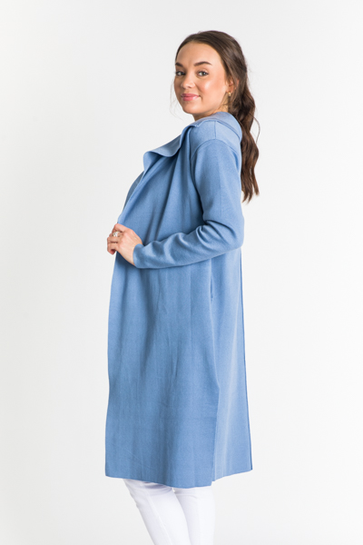 Belted Sweater Topper, Blue