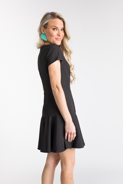 Cap Sleeve Dress, Black