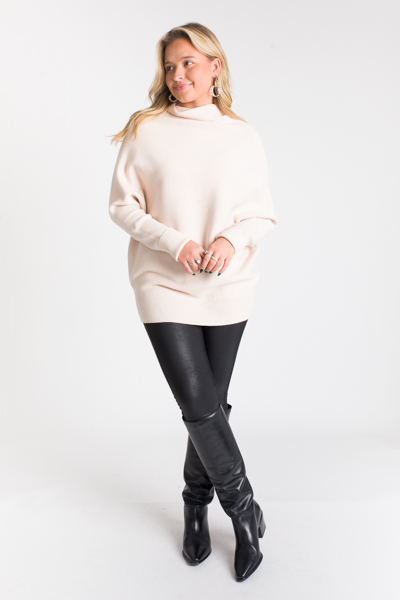 Dolman Mock Sweater, Shell