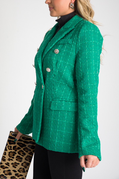 Fab Tweed Blazer, Green