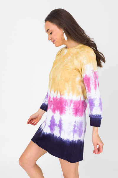 Tie Dye Knit Shift Dress