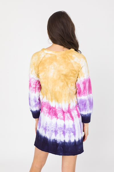 Tie Dye Knit Shift Dress