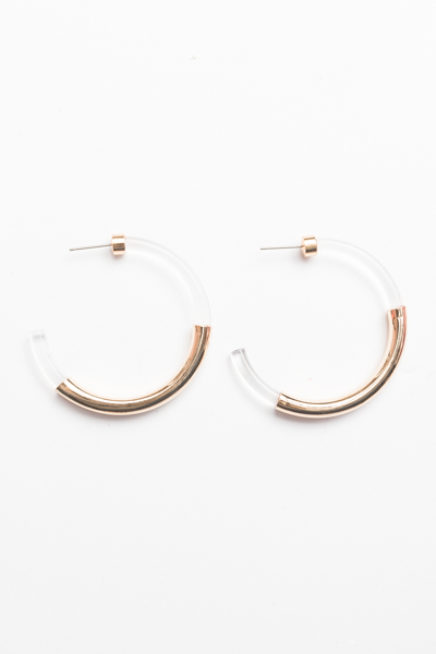 Clear Duo Hoops