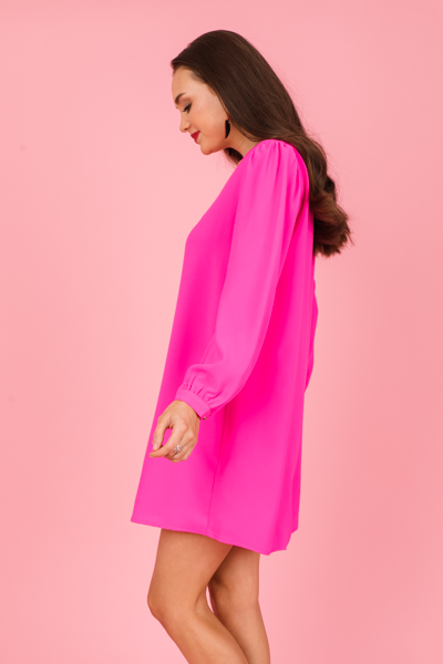 Amanza Shift Dress, Hot Pink