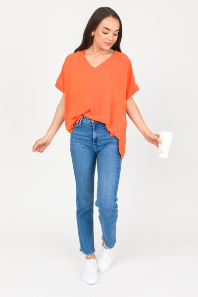 Lola Blouse, Orange