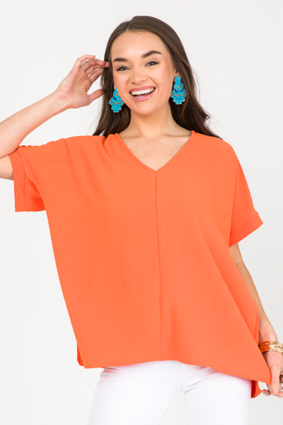 Lola Blouse, Orange