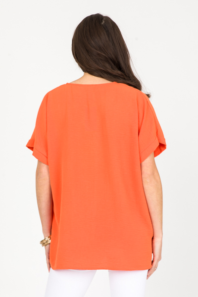 Lola Blouse, Orange