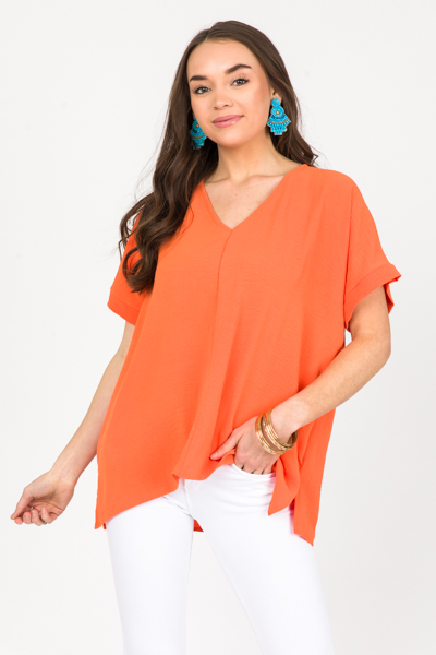 Lola Blouse, Orange